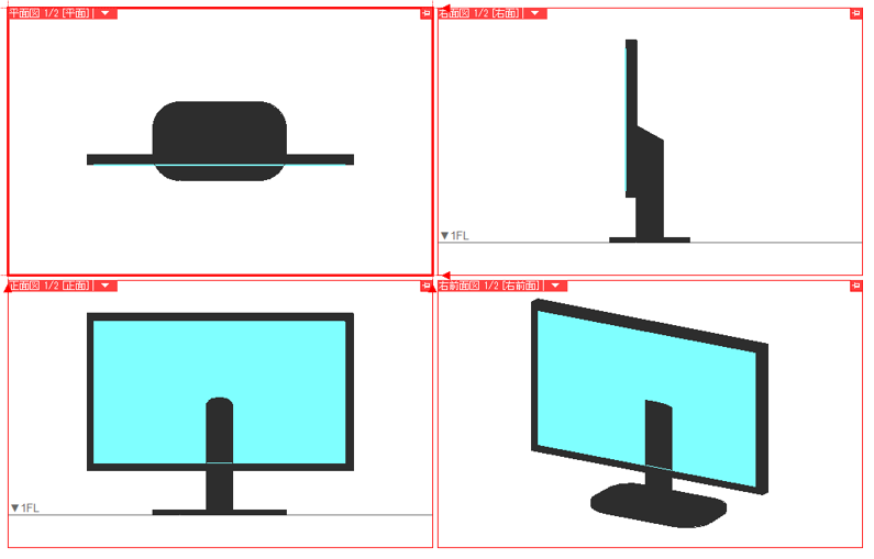 ベースと支柱を作成