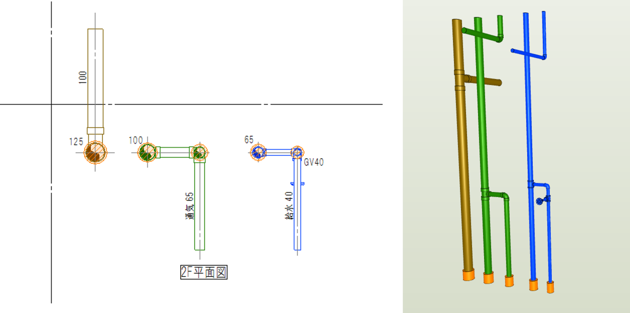 Rebroで外部参照を使ってPS竪管断面図を描いてみた。 - こすけのRebroぐ